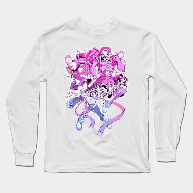 Soldier and Reaper, Pretty in Pink Long Sleeve T-Shirt by H0lyhandgrenade